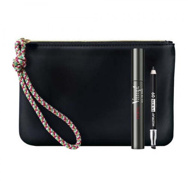 Pupa Milano Vamp! All-in One Mascara Black 9 ML + Multiplay 09 0,8 GR + Bag Geschenkset Pupa Milano Vamp! All-in One Mascara Black 9 ML + Multiplay 09 0,8 GR + Bag Geschenkset
