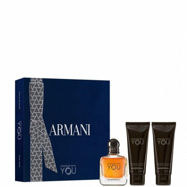 Armani Stronger With You 50ml Edt + Showergel + Aftershavebalm Geschenkset