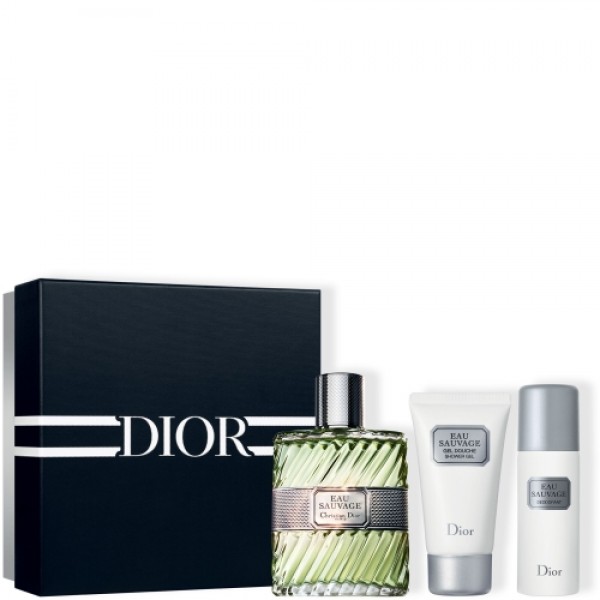 Christian Dior Eau Sauvage 100ml Edt + Douchegel + Deospray Geschenkset