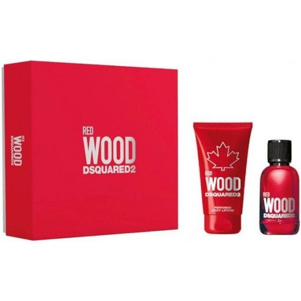 Dsquared2 Red Wood 100ml Edt + Bodylotion Geschenkset